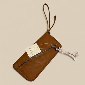 NWT Free People Vegan Leather Distressed Wallet